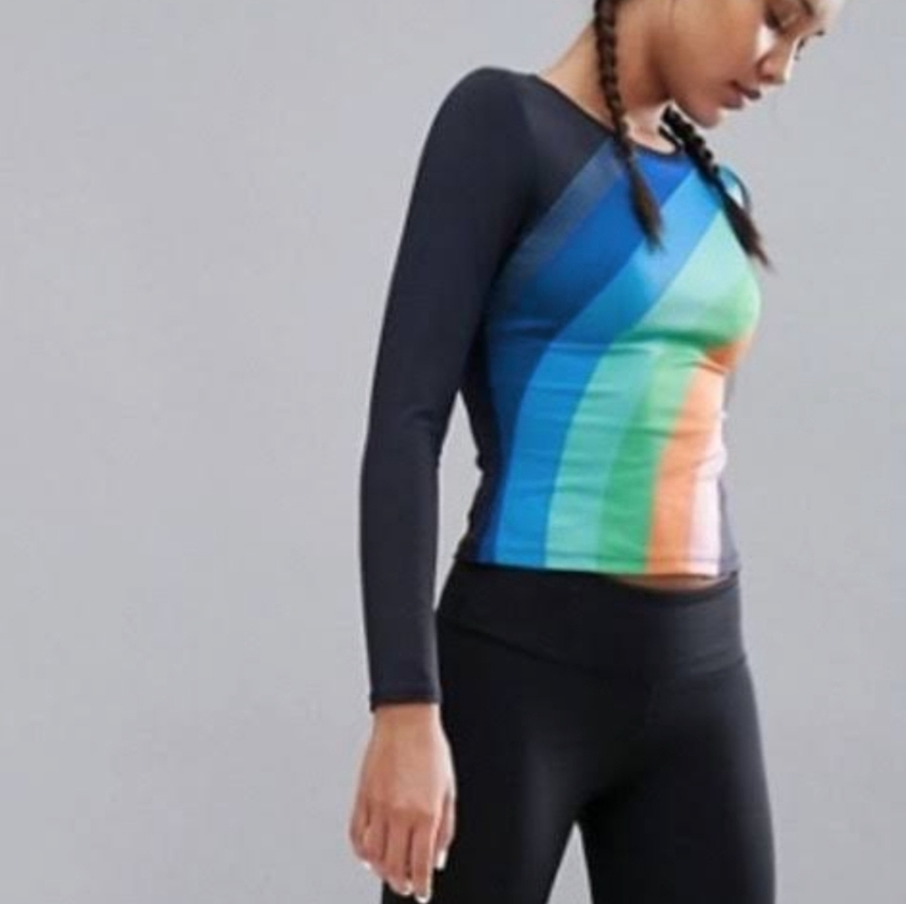 Free People Movement Rainbow Active Top - Picture 4 of 6